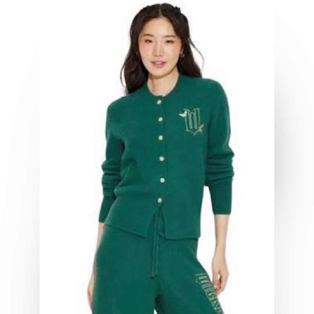Wicked‎ Graphic Cardigan Ariana Grande Paul Tazewell x Target - Green NWT Medium